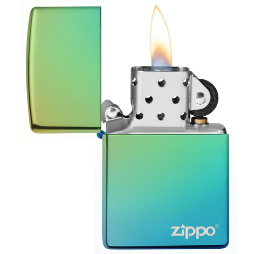 499 ZIPPO ЗажигалкаLogo Classic с покрытием High Polish Teal фото 3