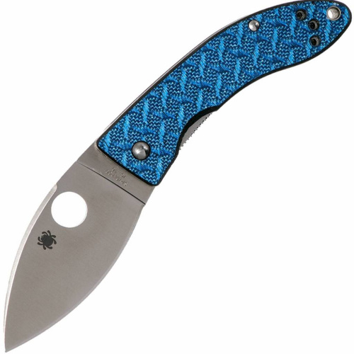 Складной нож Spyderco Lil' Lum Blue Nishijin - 205GFBLP фото 6 Складной нож Spyderco Lil' Lum Blue Nishijin - 205GFBLP фото 6