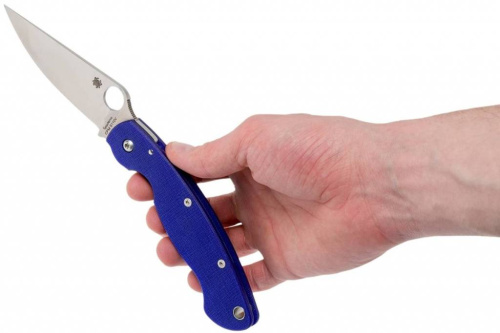 Складной нож Spyderco Military Blue C36GPDBL фото 12 Складной нож Spyderco Military Blue C36GPDBL фото 12