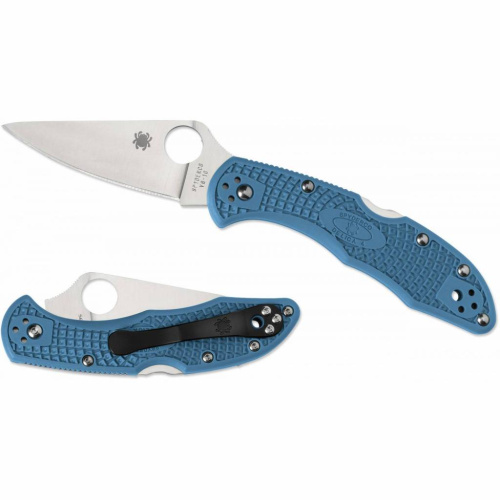 Складной нож Spyderco Delica 4 Flat Ground - 11FPBL фото 16