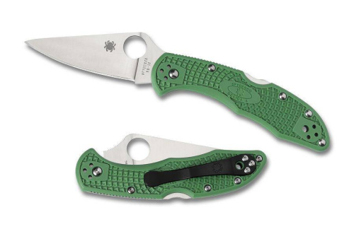 Складной нож Spyderco Delica 4 Flat Ground - 11FPGR фото 4 Складной нож Spyderco Delica 4 Flat Ground - 11FPGR фото 4
