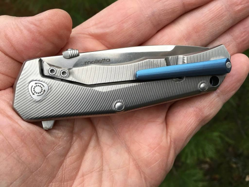 Складной нож Lion Steel T.R.E. Blue Titanium фото 7 Складной нож Lion Steel T.R.E. Blue Titanium фото 7