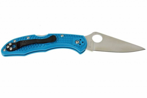 Складной нож Spyderco Delica 4 Flat Ground - 11FPBL фото 8