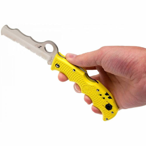 Складной нож Spyderco Rescue Assist™ Salt Yellow - 79PSYL фото 16