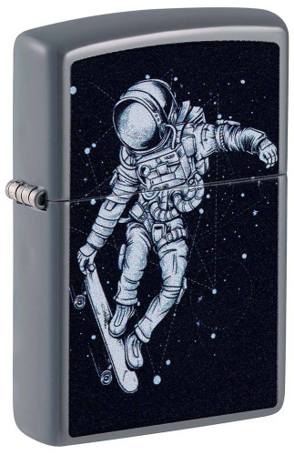 499 ZIPPO  ZIPPO Skateboarding Astronautпокрытием Flat Grey