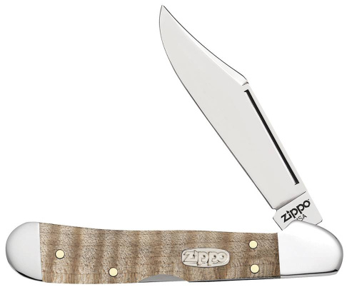 Складной нож ZIPPO Natural Curly Maple Mini CopperLock Складной нож ZIPPO Natural Curly Maple Mini CopperLock